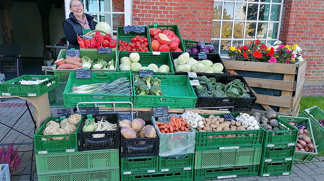 Kohlmarkt  Wesselburen zu den 40. Dithmarscher Kohltagen