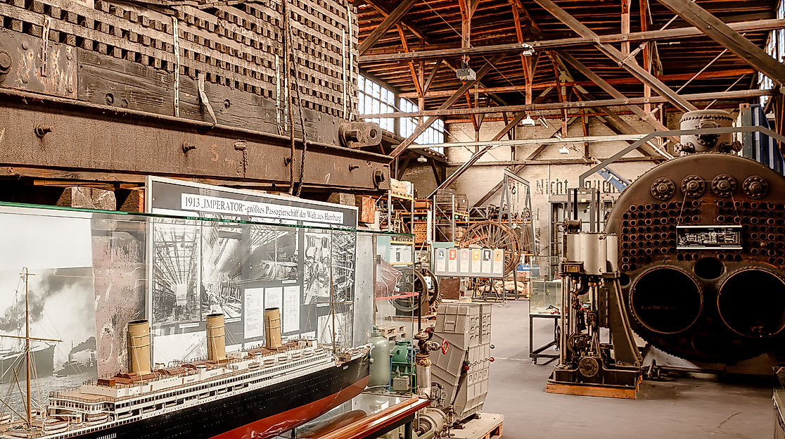 Deutsches_Hafenmuseum_im Aufbau, Standort Schuppen 50 A, Schaudepot, 2024, © SHMH, Foto Jérome Gerull.05.web