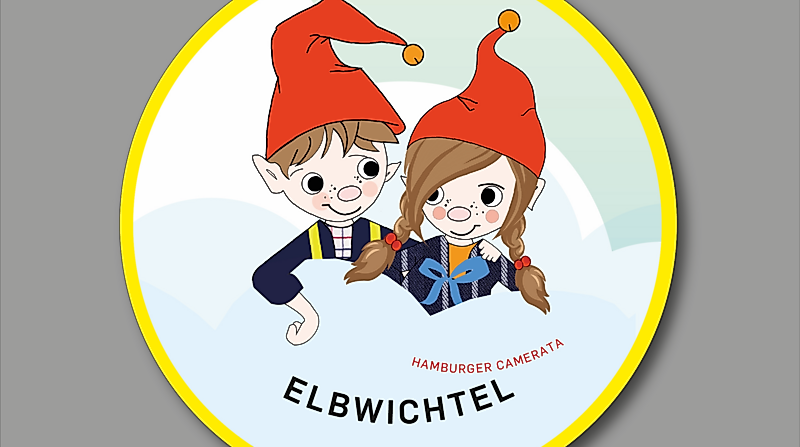 Elbwichtel – Ship’s horn and ribbon