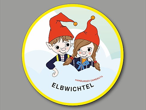 Elbwichtel – Ship’s horn and ribbon